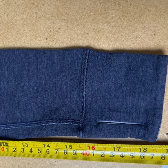 Ivivva 12 Girls By Lululemon Blue Top Heathered Super Soft Long Sleeve - Picture 5 of 5